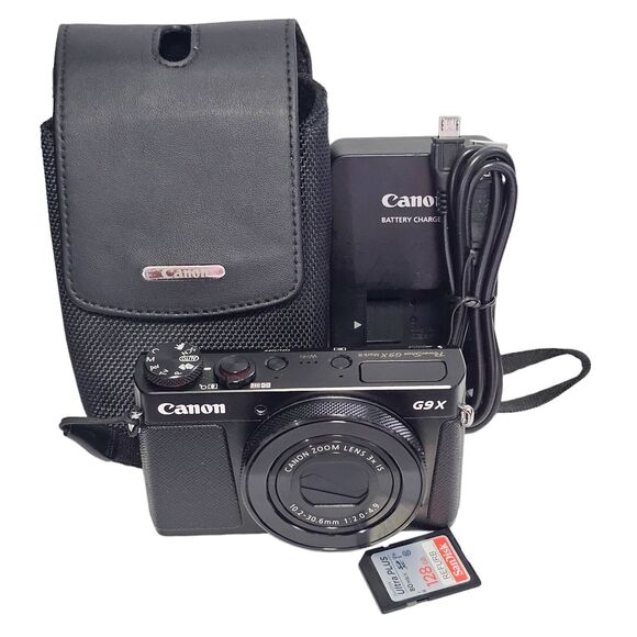 Canon PowerShot G9 X Mark II 20.1MP Digital Camera Black Case Card Charger - Picture 4 of 13